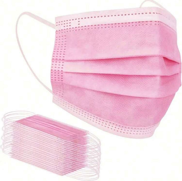 Disposable Face Masks (Pink)